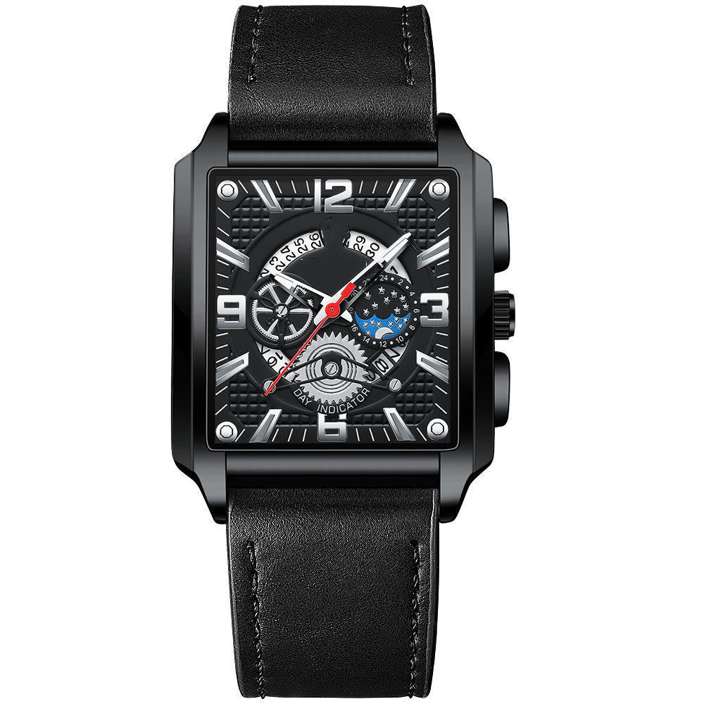 Verkalis Vintage Square Calendar – Premium Men’s Watch