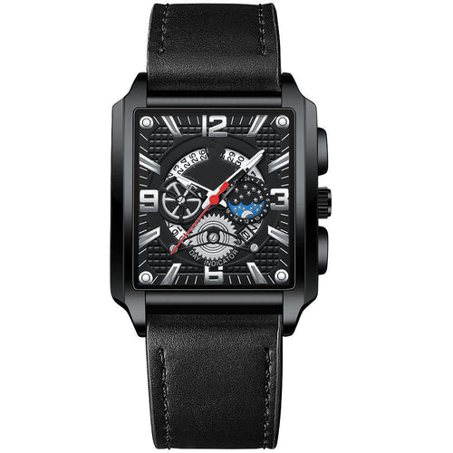Verkalis Vintage Square Calendar – Premium Men’s Watch