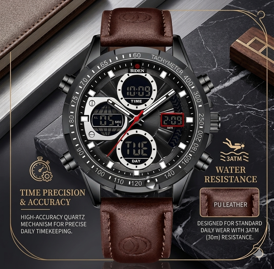 Verkalis Elite – Premium Men’s Leather Watch