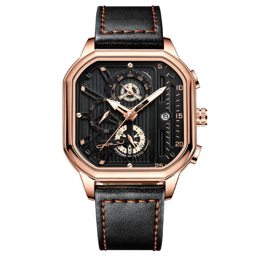 Verkalis Noir Belt Edition – Minimal Luxury Men’s Watch